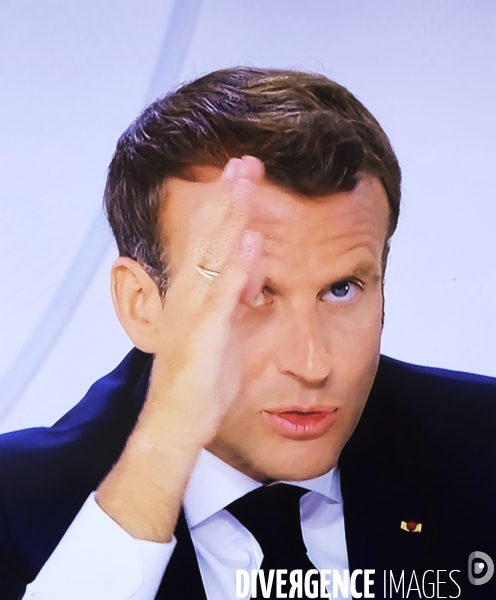 Le president Emmanuel Macron Interview du 14 juillet 2020