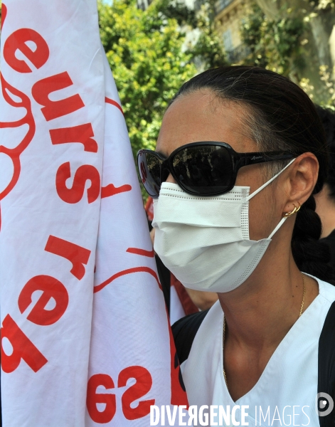 Manifestation du 14 Juillet à Marseille