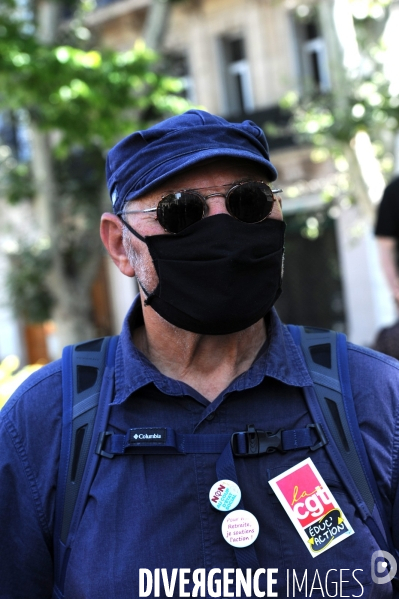 Manifestation du 14 Juillet à Marseille