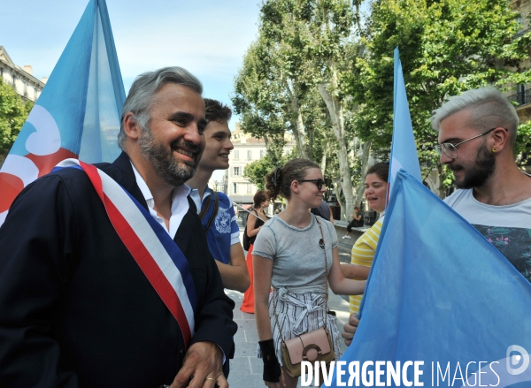 Manifestation du 14 Juillet à Marseille