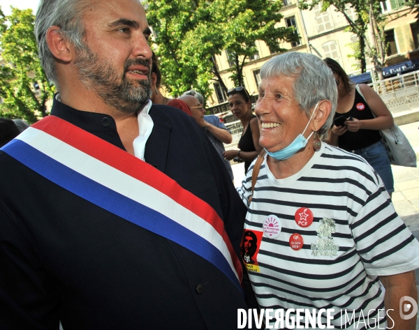 Manifestation du 14 Juillet à Marseille