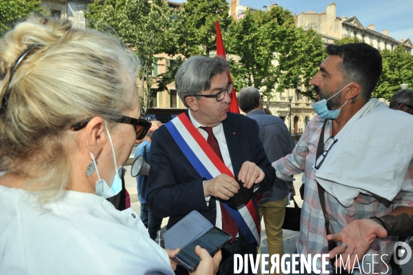 Manifestation du 14 Juillet à Marseille