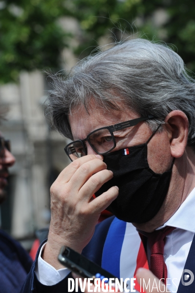 Manifestation du 14 Juillet à Marseille