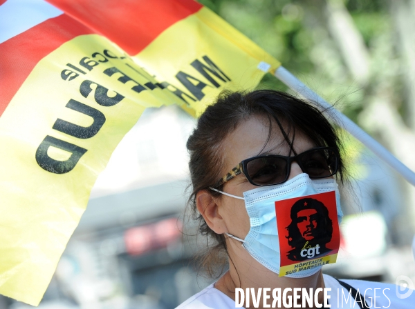 Manifestation du 14 Juillet à Marseille