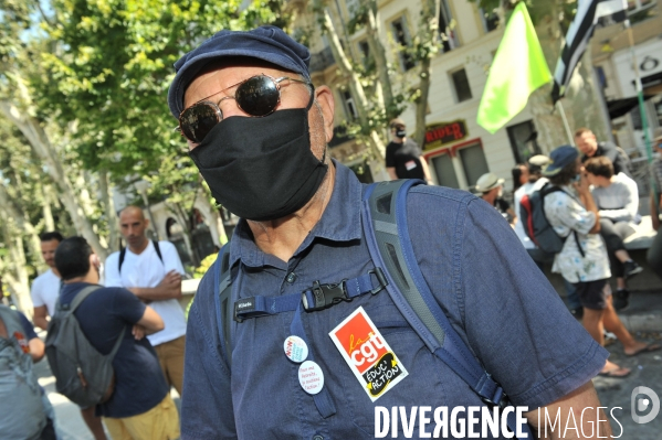 Manifestation du 14 Juillet à Marseille