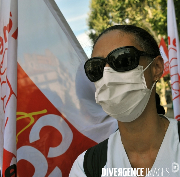 Manifestation du 14 Juillet à Marseille