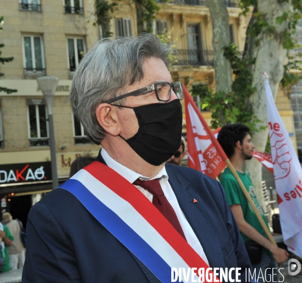 Manifestation du 14 Juillet à Marseille