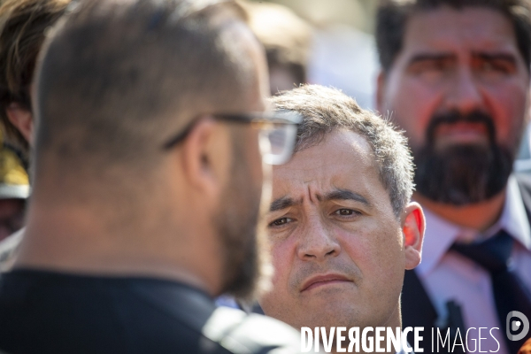 Jean Castex et Gerald Darmanin à Dijon, quartier des Gresilles