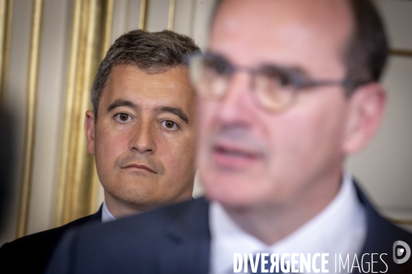 Jean Castex et Gerald Darmanin à Dijon, quartier des Gresilles