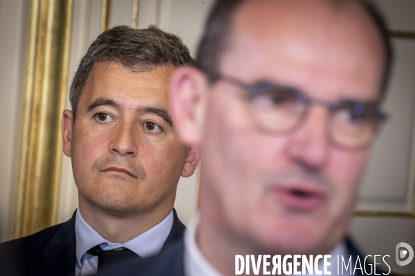 Jean Castex et Gerald Darmanin à Dijon, quartier des Gresilles