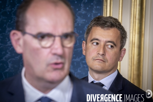 Jean Castex et Gerald Darmanin à Dijon, quartier des Gresilles