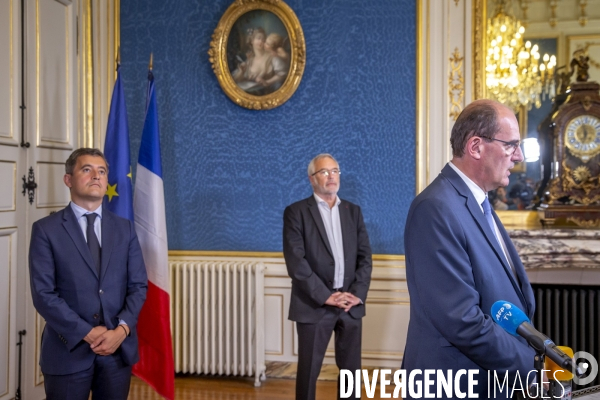 Jean Castex et Gerald Darmanin à Dijon, quartier des Gresilles