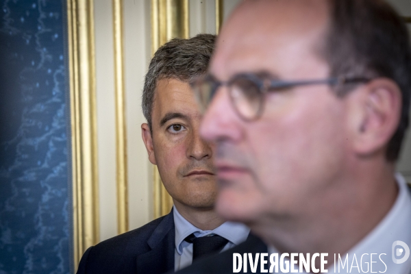 Jean Castex et Gerald Darmanin à Dijon, quartier des Gresilles