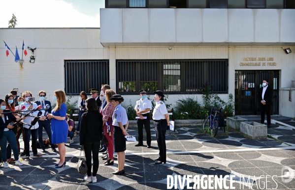 Déplacement de Marlène SCHIAPPA au commissariat de Fontenay sous Bois