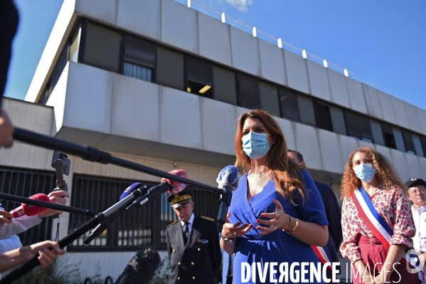 Déplacement de Marlène SCHIAPPA au commissariat de Fontenay sous Bois