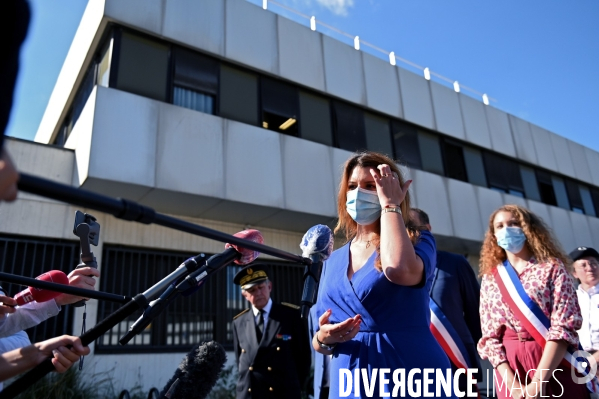 Déplacement de Marlène SCHIAPPA au commissariat de Fontenay sous Bois