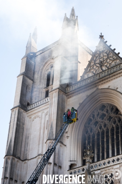 Incendie à la Cathédrale de Nantes