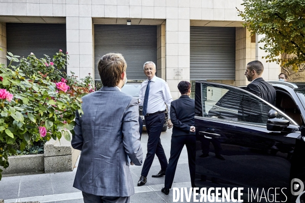 Pierre Moscovici , pdt Cour des comptes et Bruno Le Maire, ministre de l economie