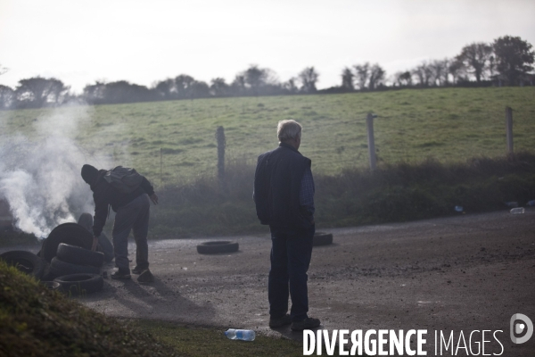 Action de blocage d un train de déchets nucléaires CASTOR