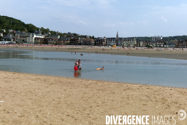 Plage d Houlgate marée basse