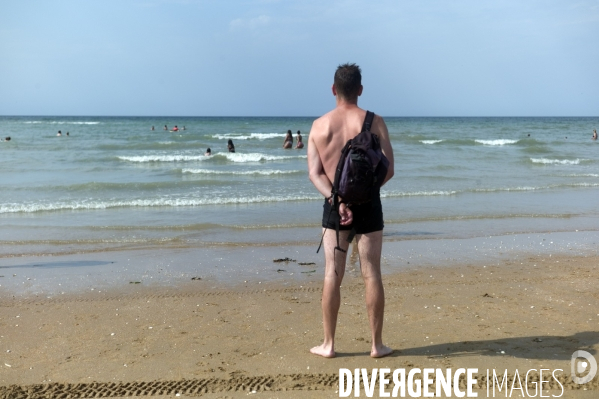 Plage d Houlgate marée basse