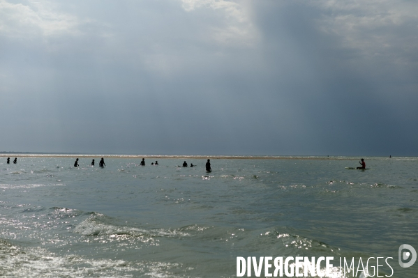 Plage d Houlgate marée basse