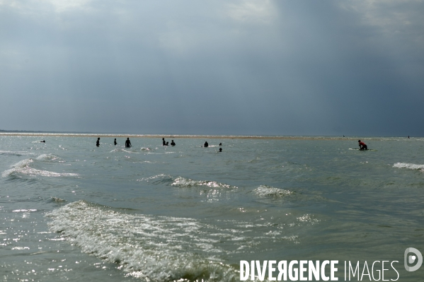 Plage d Houlgate marée basse