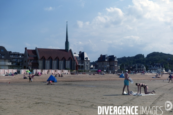 Plage d Houlgate marée basse