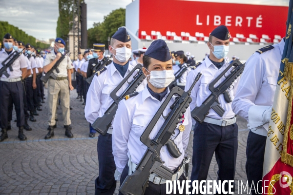 Ceremonie de la fête nationale du 14 juillet 2020