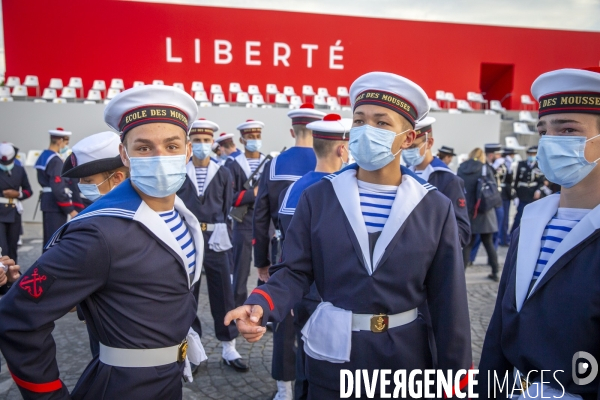 Ceremonie de la fête nationale du 14 juillet 2020