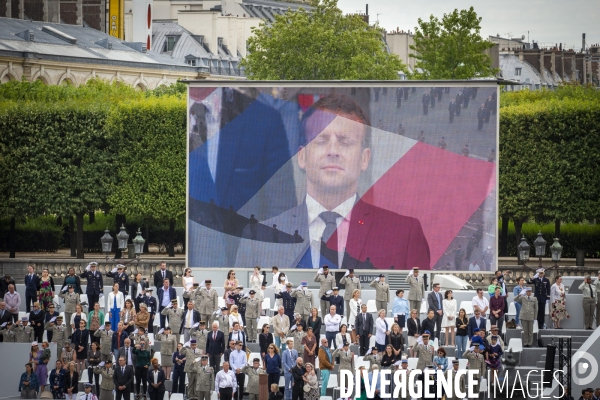 Ceremonie de la fête nationale du 14 juillet 2020