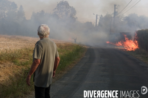 Sécheresse et incendie