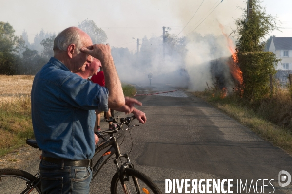 Sécheresse et incendie