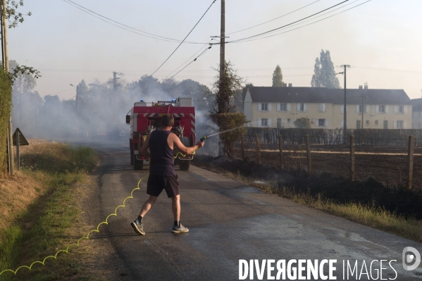 Sécheresse et incendie