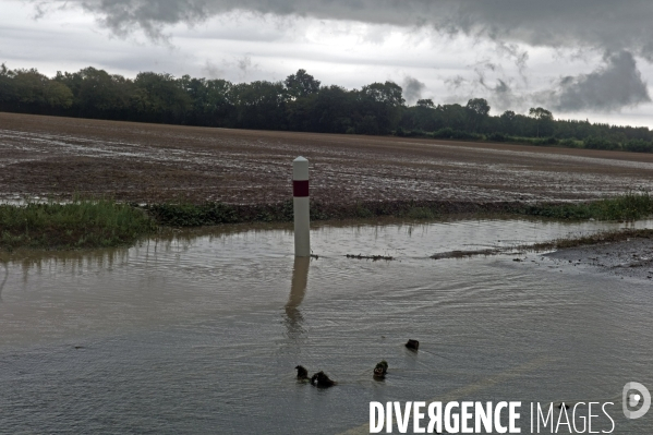 Après la canicule,les fortes pluies en Normandie