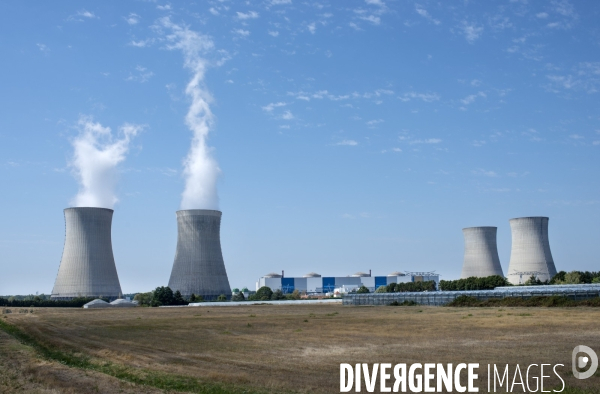 Domaine horticole au pied de la centrale nucléaire de Dampierre en Burly.