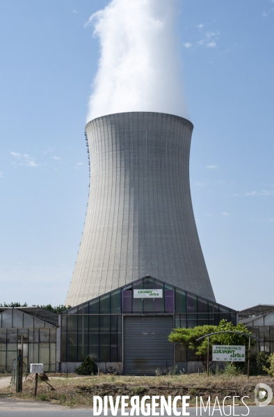 Domaine horticole au pied de la centrale nucléaire de Dampierre en Burly.