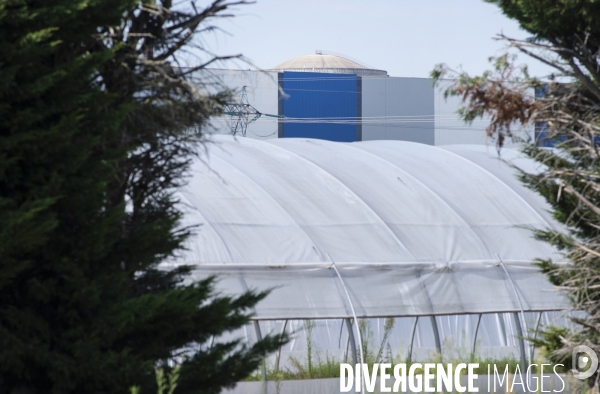 Domaine horticole au pied de la centrale nucléaire de Dampierre en Burly.