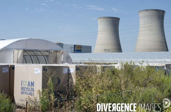 Domaine horticole au pied de la centrale nucléaire de Dampierre en Burly.