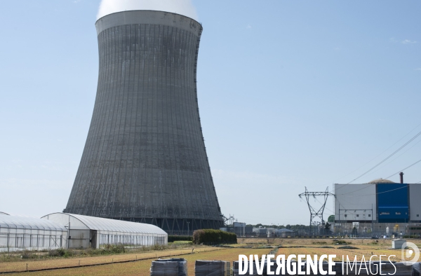 Domaine horticole au pied de la centrale nucléaire de Dampierre en Burly.