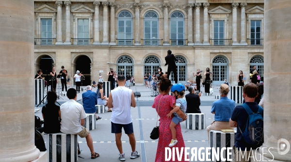 Festival Un été particulier. Performance des musiciens et chanteurs de L  ensemble des Possibles