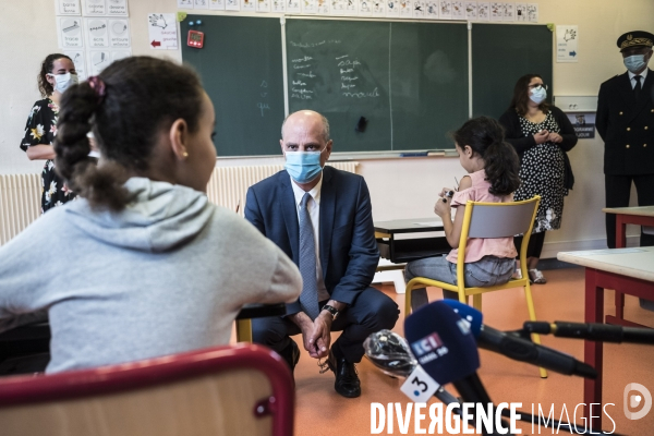 Montataire, déplacement de Jean-Michel Blanquer