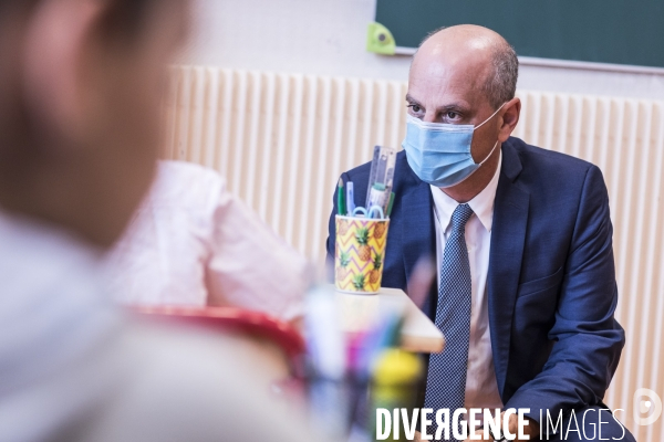 Montataire, déplacement de Jean-Michel Blanquer