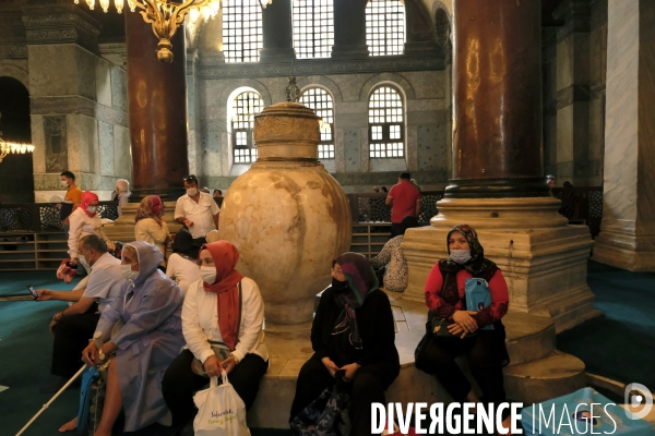 Sainte Sophie, Hagia Sophia, Ayasofya, ¢glise converti en mosquée à Istanbul. Hagia Sophia, Sainte Sophie, Ayasofya, Church converted into Mosque in Istanbul.