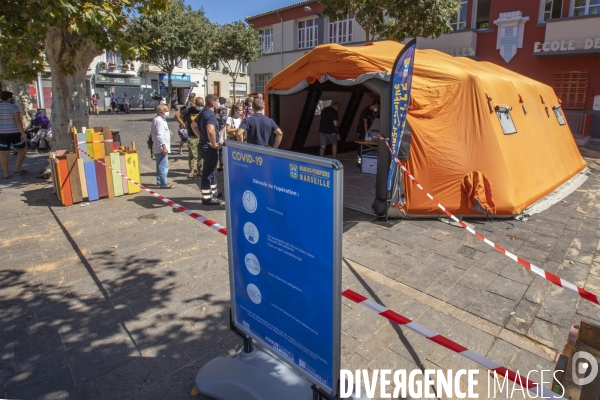 Opération de dépistage contre Covid-19 à Marseille