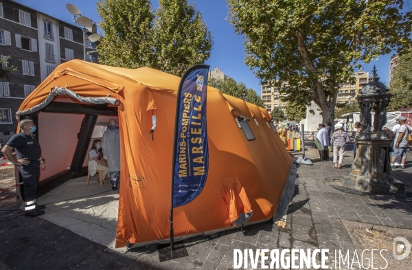 Opération de dépistage contre Covid-19 à Marseille