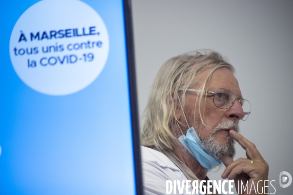 Conférence de presse sur l épidémie de Covid-19 à Marseille