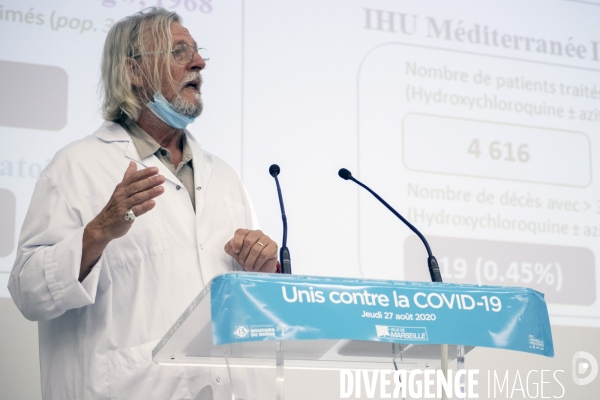 Conférence de presse sur l épidémie de Covid-19 à Marseille