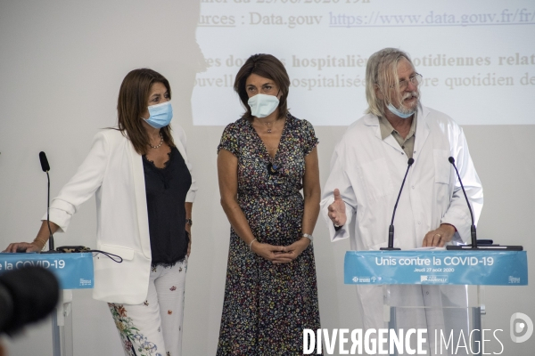 Conférence de presse sur l épidémie de Covid-19 à Marseille