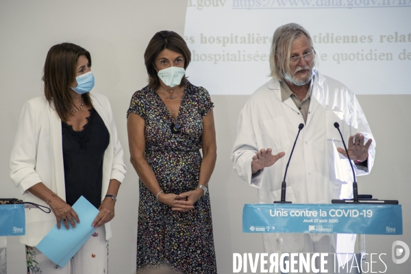 Conférence de presse sur l épidémie de Covid-19 à Marseille